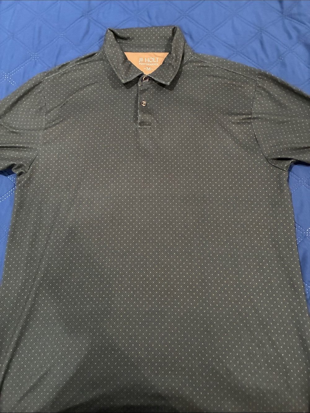 Buckle Olive Green Microdot Polo Shirt